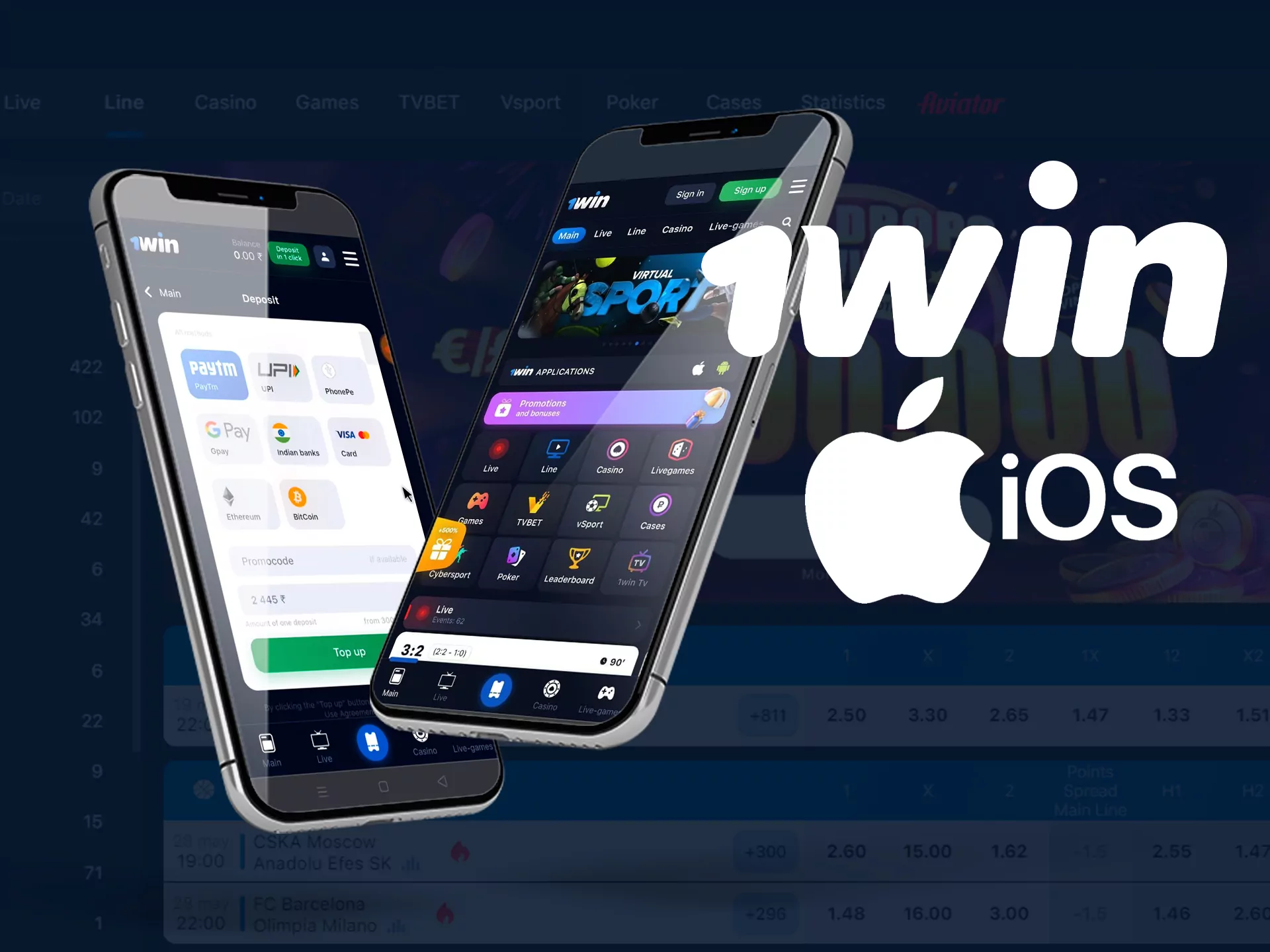 1win application pour iPhone